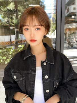 ギークス(GEEKS) 【GEEKS渋谷】マッシュショートボブ/ライトベージュ/春夏カラー