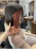 【futaba】インナーカラー/切りっぱなしボブ