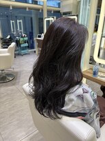 エアー 福岡(AIR)&nbsp;透明感のあるダークパープル×ロングレイヤー