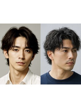 こだわりのメンズパーマを丁寧に施術！4席限定なので初パーマも安心◎［フェザー/スパイラル］