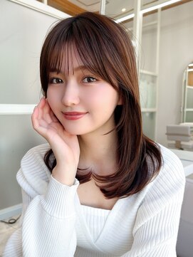 エイミーバイアフロートザガーデン 浦和店(amie by afloat the garden) 顔周りの毛流れがポイント！ナチュラルミディアム【浦和】