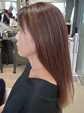 ヘアークリアー 春日部 ミセス ハイライト×アッシュベージュ