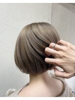 アッシュ 西荻窪店(Ash)&nbsp;透明感ミルクティーグレージュ×丸みショートボブ