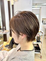 ヘアアーク(HAIR arc)&nbsp;ショートボブ#くびれ#顎ラインボブ#ひし形#大人かわいい前下がり