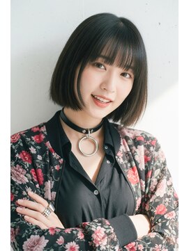 コートフィールエー(CO_T feel.a) 清楚に魅せる暗髪ナチュラルミニボブ
