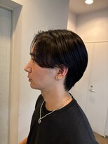 ジーナ オム 札幌(Zina Homme)&nbsp;リバースセンターパート＊メンズカット＊黒髪＊Zina Homme札幌