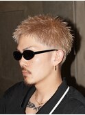 スパイキーショート ブリーチカラー