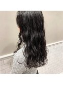 ふわふわAライン　ロングパーマ