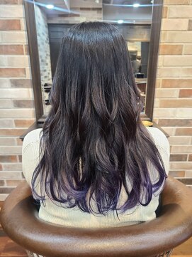 ヘンリエッタ 吉祥寺(Henrietta) 地毛を活かしたグラデーション【パープル】