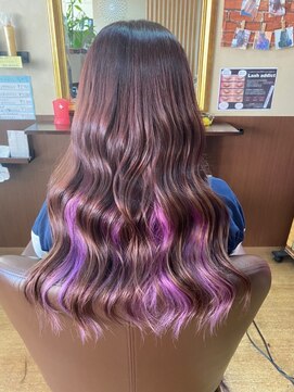 キュアスペース(CURE SPACE) インナーカラー【ピンクバイオレット】