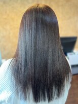 アークスヘアー&nbsp;髪質改善カラーアッシュベージュ艶感ストレート