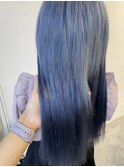＃派手髪＃ブルーアッシュ＃ブルージュ＃オリジナルエクステ