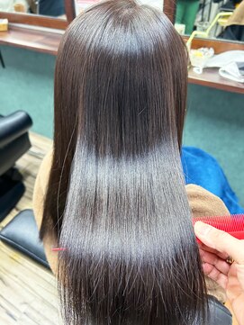 モダ 静岡(MODA) 20代30代40代髪質改善カラー艶感ストレートアッシュブラウン