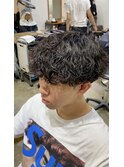 波巻きクリームパーマ/マッシュショートウルフ