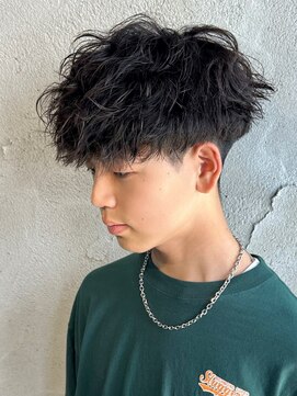 ニアウ 高崎店(Niau) ツイストスパイラルパーマメンズパーマメンズマッシュ群馬高崎