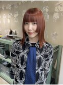 オレンジ×姫カット