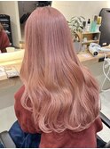 ミルクティーピンクベージュカラーチェリーブラウンハイトーン