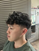 ガイズ ヘアー イサミ(GUY'S HAIR 133)&nbsp;カルマパーマ/ベリーショート/ダークアッシュ/ニュアンスパーマ