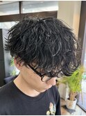 外ハネ波巻きパーマ[千葉/メンズ/メンズパーマ]