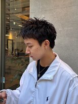 クオンヒール 堺筋本町店(QUON HEAL) 黒髪×スパイキーショート