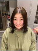 20代30代40代艶感ストレートアッシュグレージュ透明感