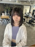 10代20代インナーカラーベージュボブ