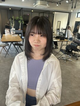 ナンバー(number+) 10代20代インナーカラーベージュボブ