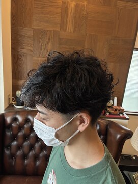 ボウベルズ ヘア アンド メイクアップ ドレッシング Bowbells hair&make up dressing メンズショートパーマスタイル