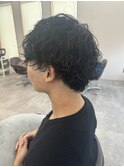 波巻きスパイラルパーマ/メンズパーマ/メンズカット