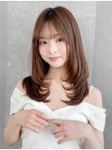 韓国顔周り/ハイレイヤー/ミディアムレイヤーカット/川崎88