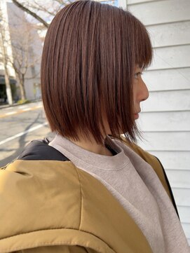 パロ アルト(Palo Alto) あご下ボブ×まろやかブラウン