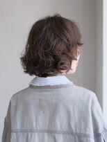 フィエル(fielu)&nbsp;柔らかニュアンスパーマ×ショートボブ【担当:ISAO】