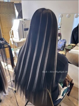 ル ジャルダン ヘアー プロデュース(Le.jardin hair produce) シルバーハイライト(シールエクステ)