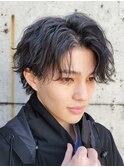 原宿ツイストスパイラルパートニュアンスパーマかき上げ刈り上げ