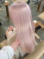 プネル 渋谷(PUNEL)&nbsp;ベビーピンク 透明感カラー ピンクミルクティー　ケアブリーチ