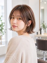 ユニット 蕨西口店(UNIT)&nbsp;レイヤーボブ髪型20代30代40代50代前髪あり前髪なし面長丸顔蕨駅