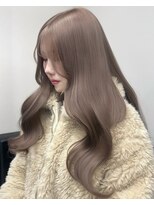 ベレーザ 川越(Beleza)&nbsp;ba17060_ミルクティーベージュハイトーンカラー艶髪ワンホンヘア