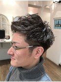 メンズビジカジネープレス無造作スタイル