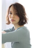 小顔大人パーマボブ