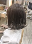 【CINQ】大柳 20代30代人気切りっぱなしボブ×グレージュ