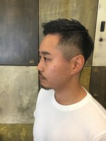 ヘアーアイスカルテット(HAIR ICI QUARTET)&nbsp;【メンズ  × ベリーショート × サイドパート】