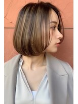 ネックス 表参道本店(nex)&nbsp;【nex表参道】デザインカラーボブ