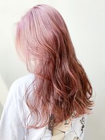 アルバム 銀座(ALBUM GINZA) ピンクロング_フリンジウェーブセシルカット_ba299332