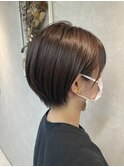 〈Chainon.〉ショートボブ×ラベンダーベージュ