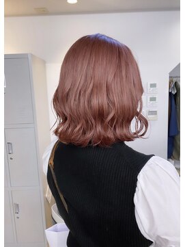 フラム 渋谷(flamme) 1ブリーチ ＊ ピンクベージュ