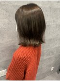 前髪あり耳掛け丸みくびれショートボブ20代30代40代50代60代