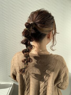 ミラバイグリーン(Mira by green) 【担当KANNA】革紐ポニースタイル♪