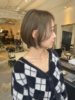 ガレージ バイ グリーン 原宿 表参道(Garage by green)&nbsp;【loki】ショートボブ×オリーブベージュ