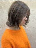 ミルクティーカラー/インナーカラー/ケアブリーチ/ハイライト