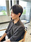 くびれセンターパートメンズカット韓国ヘア